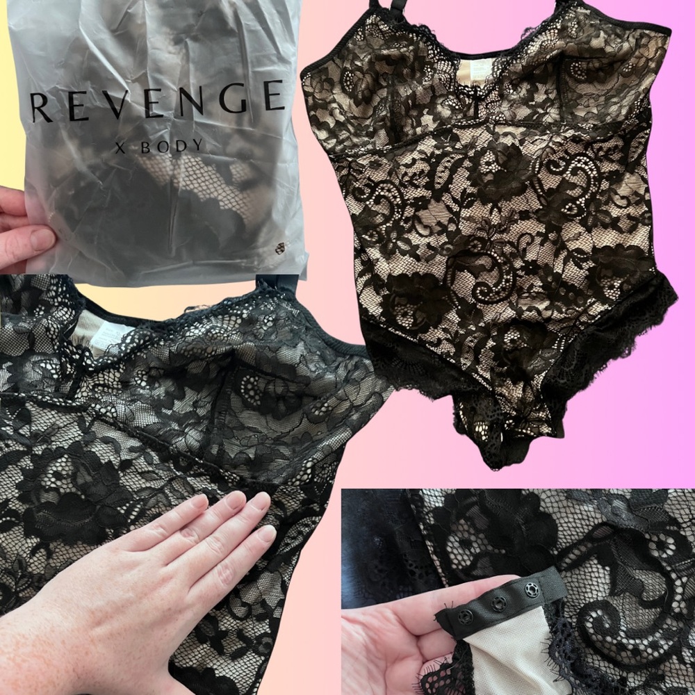 Black Lace Shapewear Bodysuit